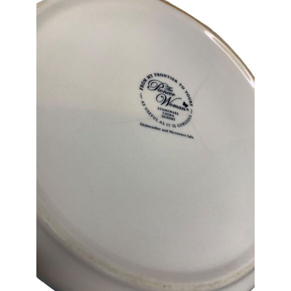 The Pioneer Woman Rose Shadow Stoneware Large Storage Bowl 7" 2018DMT - Picture 9 of 9